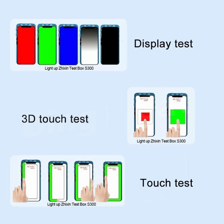 DL S300 LCD Screen Tester Tool 3D Touch Test for iPhone 12/11/XS/XR/8/7/6S Series, DL S300