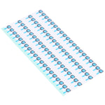 100 cuscinetti in schiuma spugna antipolvere per fotocamera frontale (anello grande) per iPhone 12 Pro / 12 Pro Max / 12/12 mini, For iPhone 12 (Big Ring)