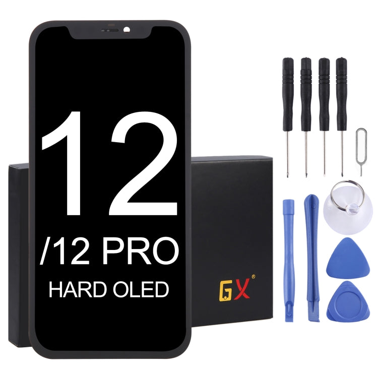 Schermo LCD e digitalizzatore in materiale GX OLED assemblaggio completo per iPhone 12/12 Pro, For iPhone 12 / 12 Pro (GX Hard OLED)