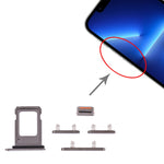 Vassoio SIM doppia scheda e tasti laterali per iPhone 13 Pro