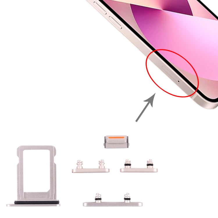 Vassoio SIM e tasti laterali per iPhone 13 Mini Mezzanotte