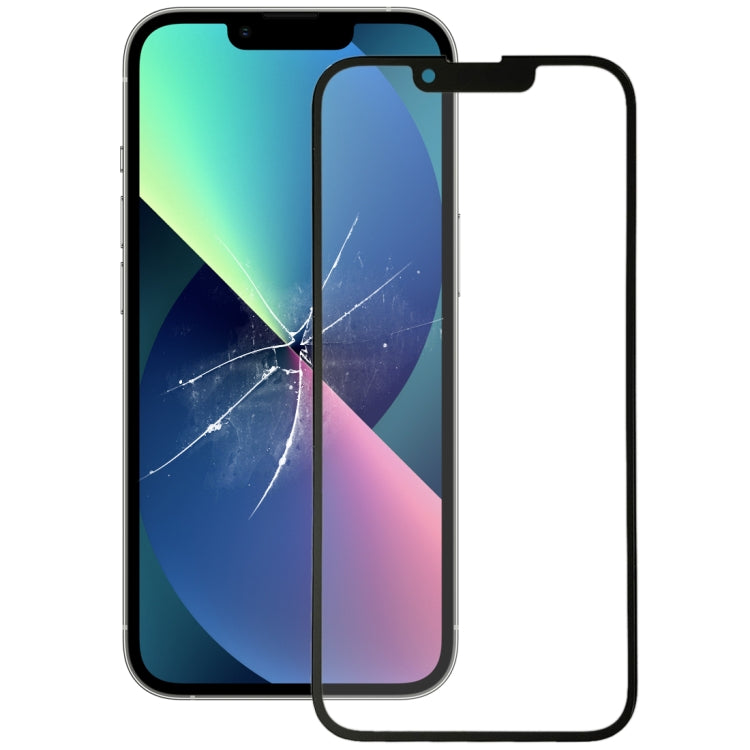 Front Screen Glass Outer Lens with OCA Adhesive Optically Clear for iPhone 13 mini, For iPhone 13 mini
