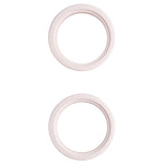 2Pcs Rear Camera Glass Lens Metal Outer Protective Ring for iPhone 13 mini, For iPhone 13 mini