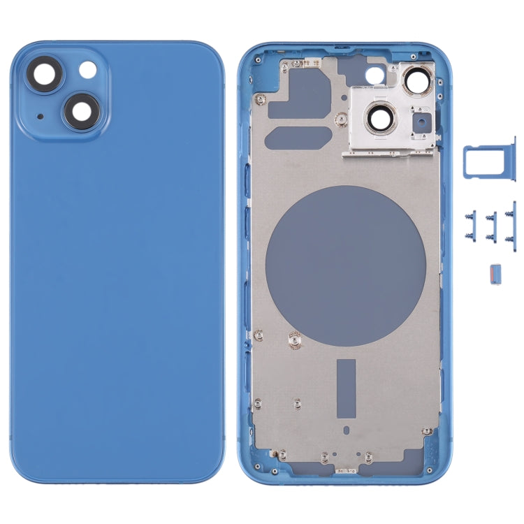 Cover posteriore con vassoio per scheda SIM, tasti laterali e obiettivo della fotocamera per iPhone 13, For iPhone 13(with Card Tray & Side Keys), For iPhone 13(with SIM Card Tray & Side Keys), For iPhone 13