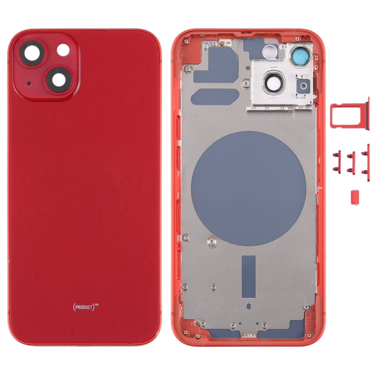 Cover posteriore con vassoio per scheda SIM, tasti laterali e obiettivo della fotocamera per iPhone 13, For iPhone 13(with Card Tray & Side Keys), For iPhone 13(with SIM Card Tray & Side Keys), For iPhone 13