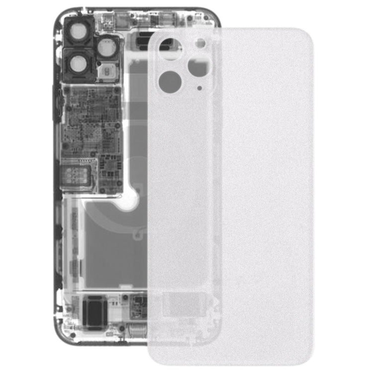 Frosted Glass Battery Back Cover Clear for iPhone 11 Pro, For iPhone 11 Pro