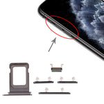 Vassoio scheda SIM e tasto laterale per iPhone 11 Pro Max