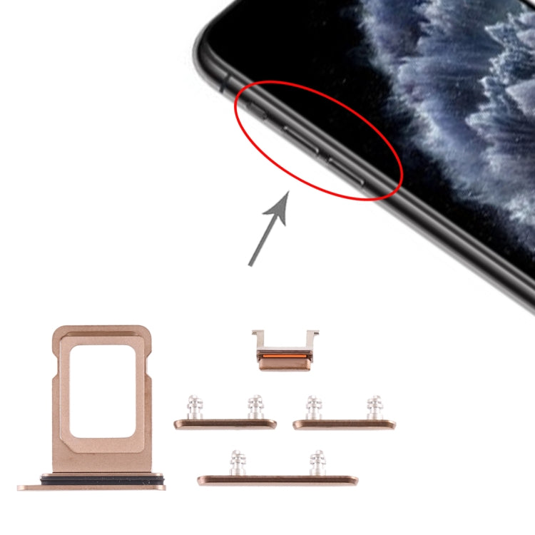 Vassoio scheda SIM e tasto laterale per iPhone 11 Pro Max