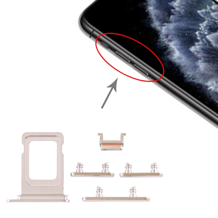 Vassoio scheda SIM e tasto laterale per iPhone 11 Pro Max