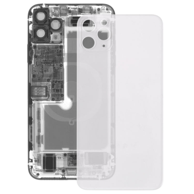 Clear Glass Battery Back Cover for iPhone 11 Pro, For iPhone 11 Pro(Transparent Glass)