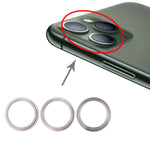 Anello protezione metallo con vetro per fotocamera iPhone 11 Pro