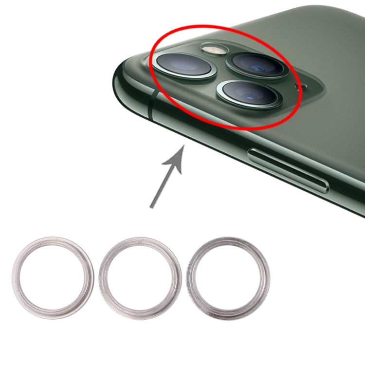 Anello protezione metallo con vetro per fotocamera iPhone 11 Pro