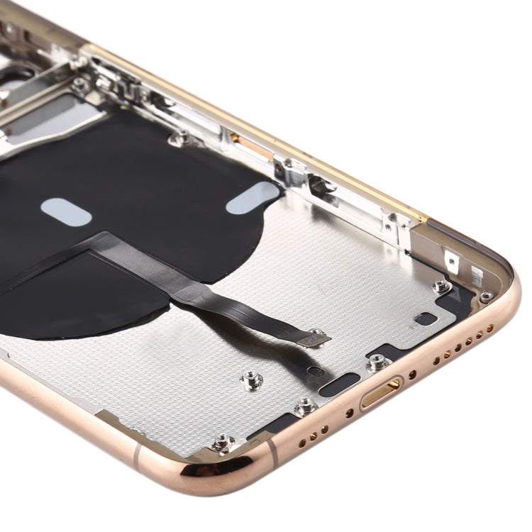 Battery Back Cover (with side buttons, card tray, power flex cable, volume rocker and wireless charging module) for iPhone 11 Pro, For ip11 Pro, For iPhone 11 Pro, For iPhone11 Pro