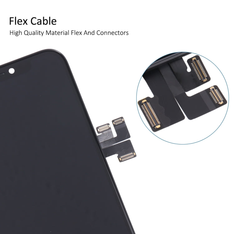 Original LCD Screen and Digitizer Full Assembly with Speaker Flex Cable and Earpiece Speaker for iPhone 11 Pro, For iPhone 11 Pro(Original with Cable)