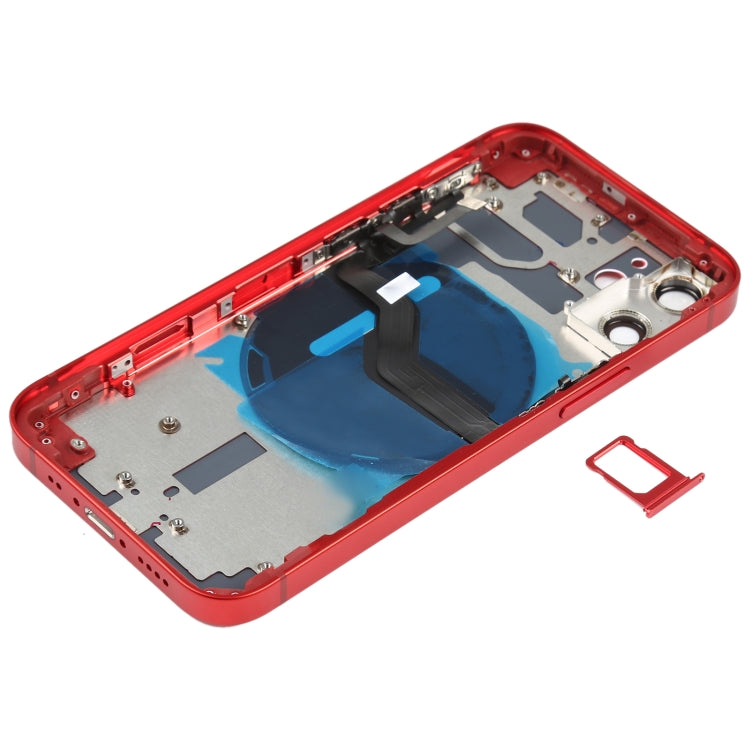 Battery Back Cover (with side buttons, card tray, power flex cable, volume rocker and wireless charging module) for iPhone 12 Mini, For iPhone 12 Mini