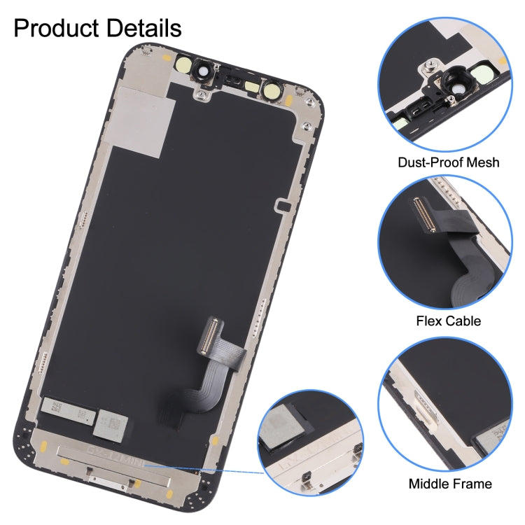 GX Hard OLED LCD Screen and Digitizer Full Assembly for iPhone 12 mini, For iPhone 12 mini (GX Hard OLED)