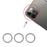 Anello protezione metallo con vetro per fotocamera iPhone 12 Pro