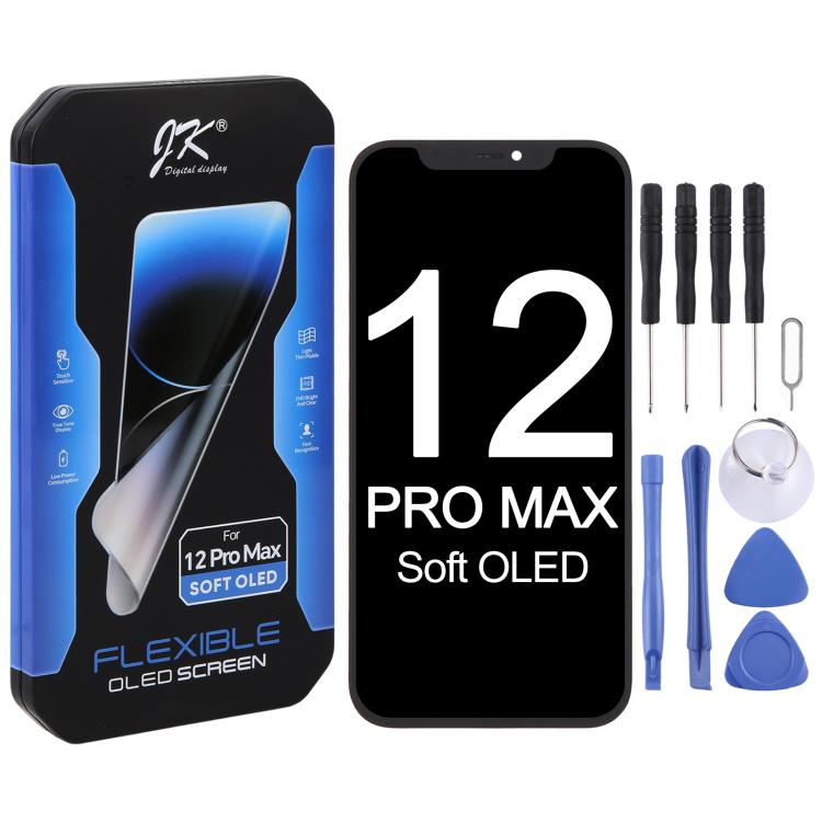 Schermo LCD OLED morbido JK per iPhone 12 Pro Max, For iPhone 12 Pro Max