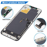 Schermo LCD OLED morbido JK per iPhone 12 Pro Max, For iPhone 12 Pro Max