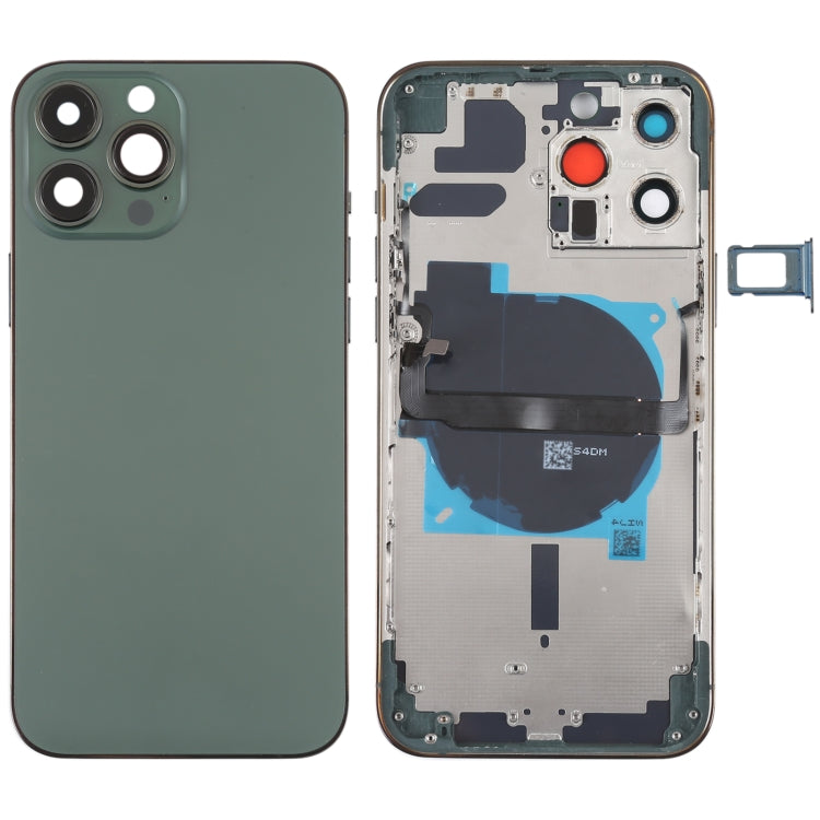 Per iPhone 13 Pro Max Cover posteriore batteria con tasti laterali, vassoio scheda, cavo di alimentazione + volume flessibile e modulo di ricarica wireless, For iPhone 13 Pro Max(Assembly)