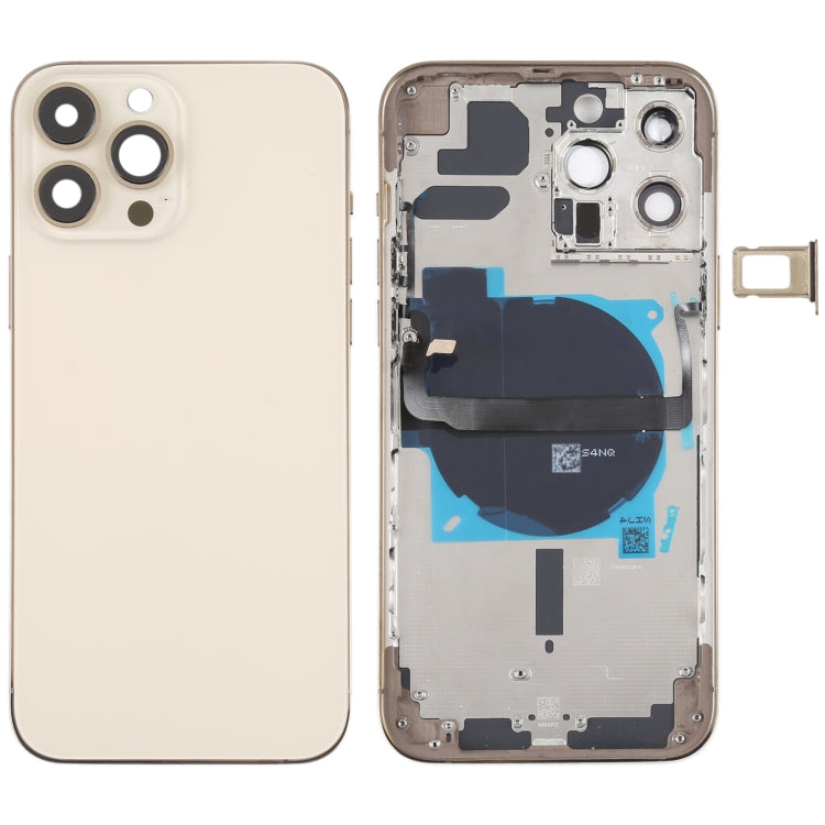 Per iPhone 13 Pro Max Cover posteriore batteria con tasti laterali, vassoio scheda, cavo di alimentazione + volume flessibile e modulo di ricarica wireless, For iPhone 13 Pro Max(Assembly)