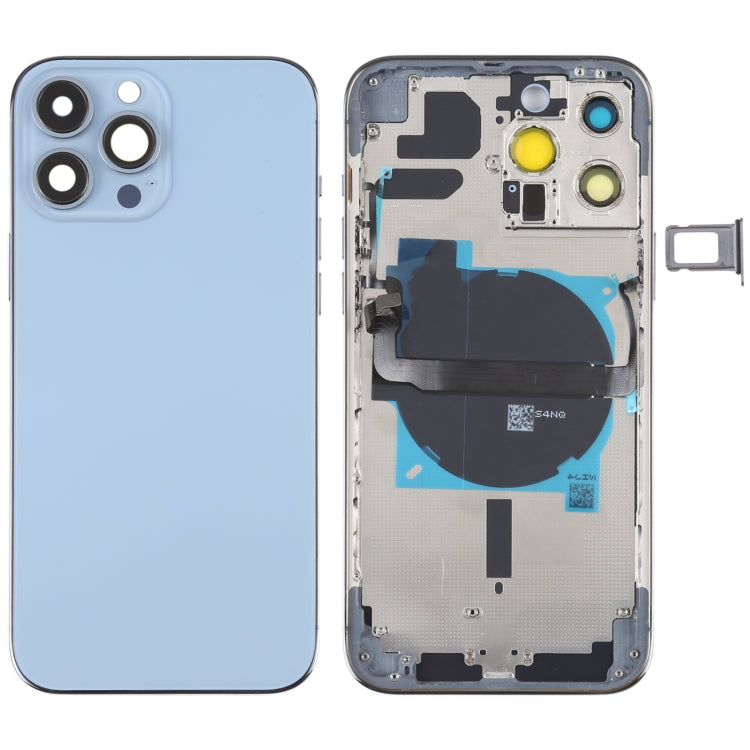 Per iPhone 13 Pro Max Cover posteriore batteria con tasti laterali, vassoio scheda, cavo di alimentazione + volume flessibile e modulo di ricarica wireless, For iPhone 13 Pro Max(Assembly)