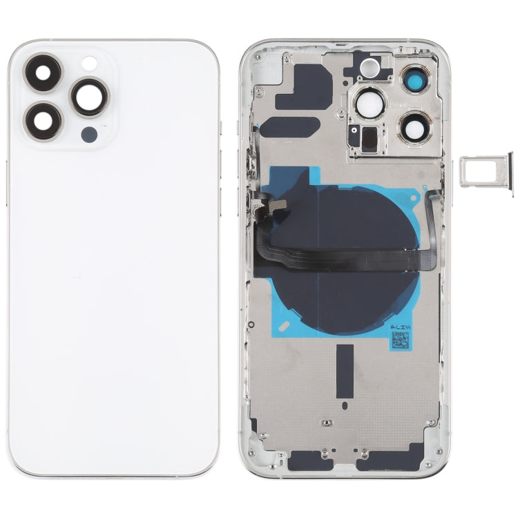 Per iPhone 13 Pro Max Cover posteriore batteria con tasti laterali, vassoio scheda, cavo di alimentazione + volume flessibile e modulo di ricarica wireless, For iPhone 13 Pro Max(Assembly)