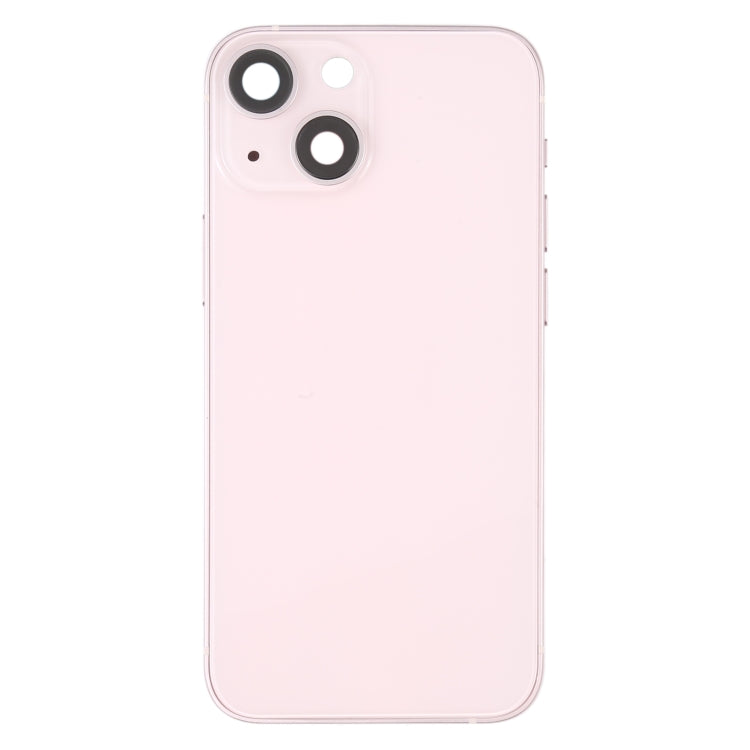 Per iPhone 13 mini Cover posteriore della batteria con tasti laterali, vassoio per schede, cavo flessibile di alimentazione + volume e modulo di ricarica wireless, For iPhone 13 mini (Assembly)