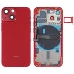 Per iPhone 13 mini Cover posteriore della batteria con tasti laterali, vassoio per schede, cavo flessibile di alimentazione + volume e modulo di ricarica wireless, For iPhone 13 mini (Assembly)