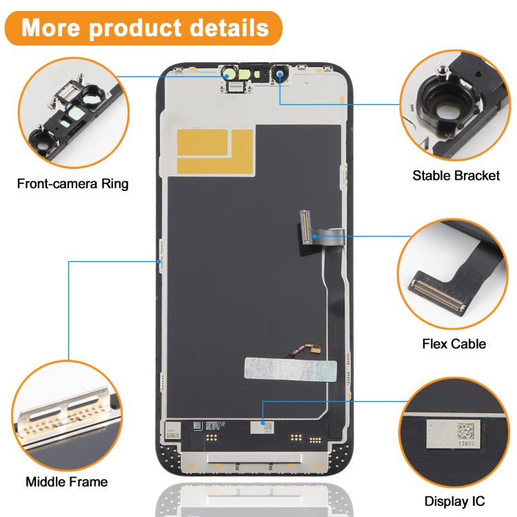 Schermo OLED morbido HXL per iPhone 13 Pro Max, For iPhone 13 Pro Max