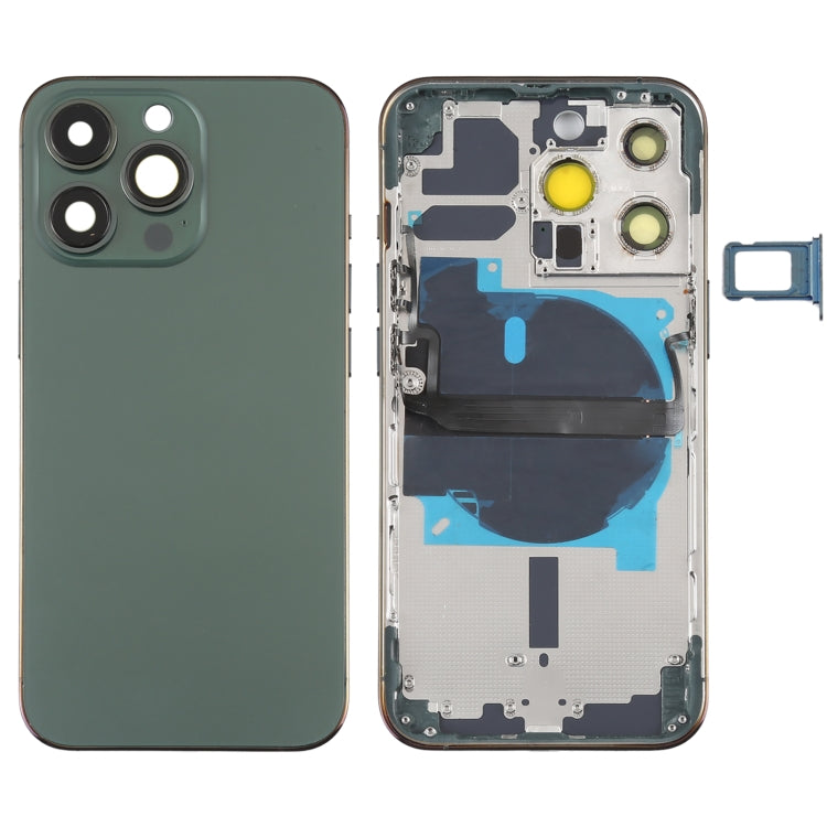 Per iPhone 13 Pro Cover posteriore batteria con tasti laterali, vassoio scheda, cavo flessibile di alimentazione + volume e modulo di ricarica wireless, For iPhone 13 Pro(Assembly)