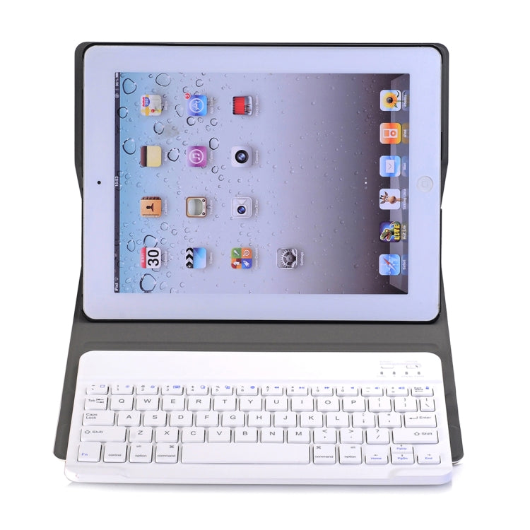 A02 per iPad 4/3/2 Custodia universale per tablet con flip orizzontale in ABS ultrasottile + tastiera Bluetooth
