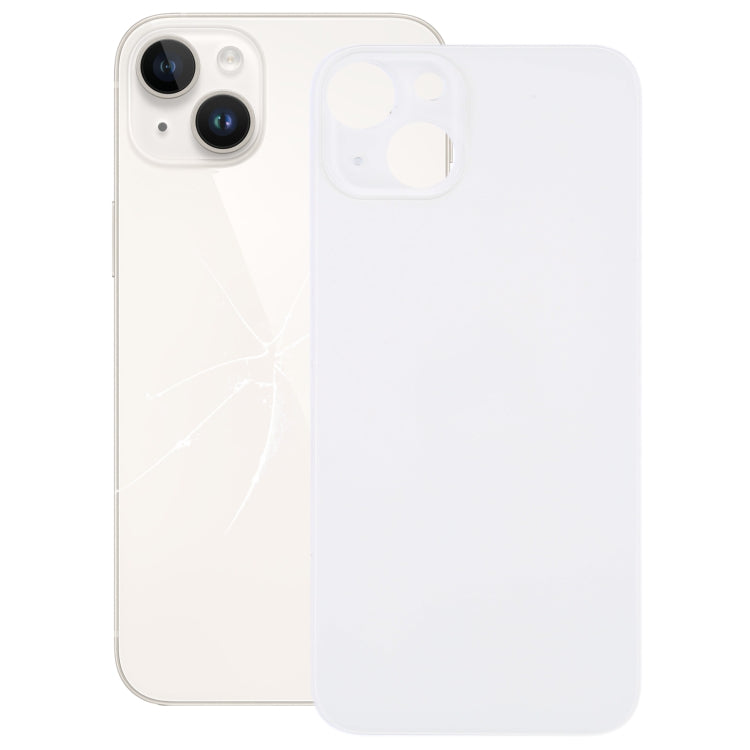 Copribatteria posteriore in vetro con foro grande per fotocamera di facile sostituzione per iPhone 14, For iPhone 14(Easy Replacement), For iPhone 14(Not Disassemble)