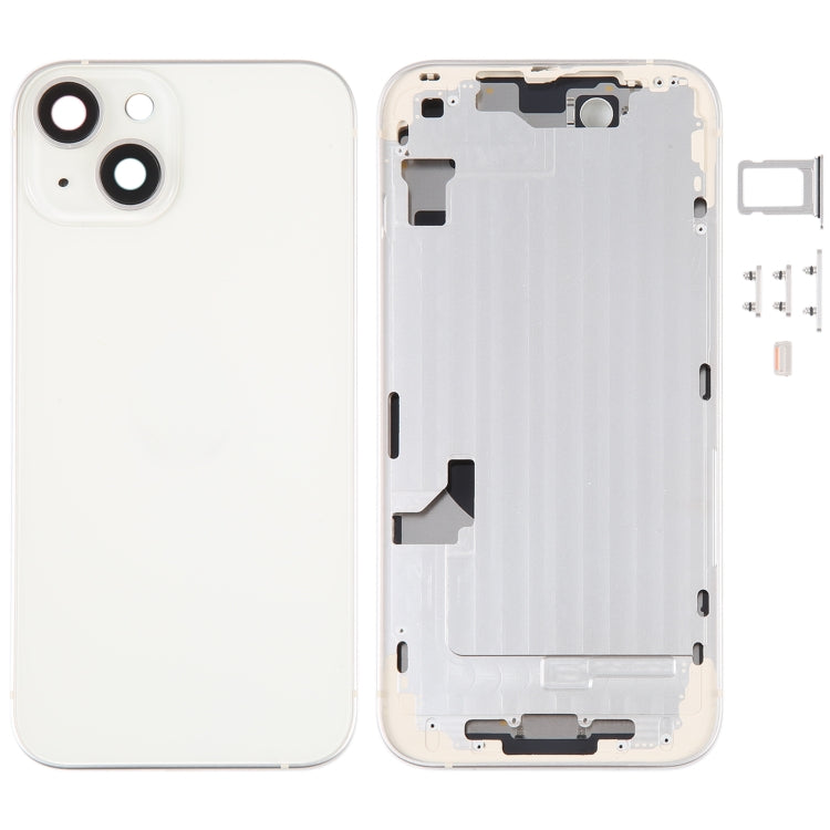 Per iPhone 14 Cover posteriore batteria con telaio centrale/tasti laterali, For iPhone 14 (with Middle Frame)