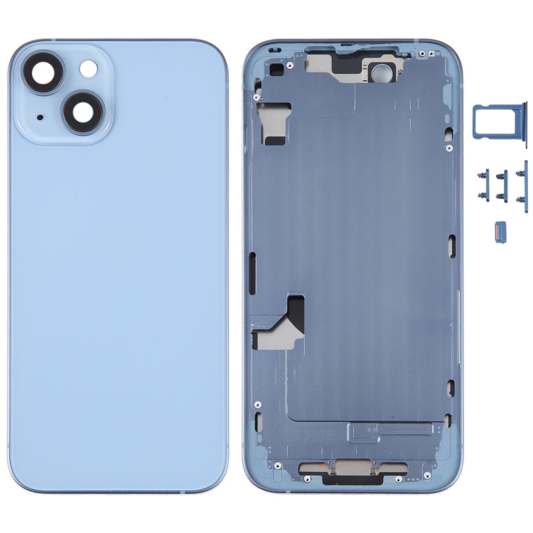 Per iPhone 14 Cover posteriore batteria con telaio centrale/tasti laterali, For iPhone 14 (with Middle Frame)