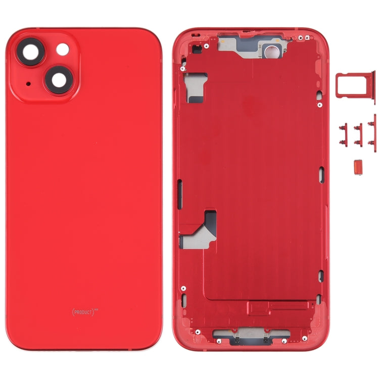 Per iPhone 14 Cover posteriore batteria con telaio centrale/tasti laterali, For iPhone 14 (with Middle Frame)