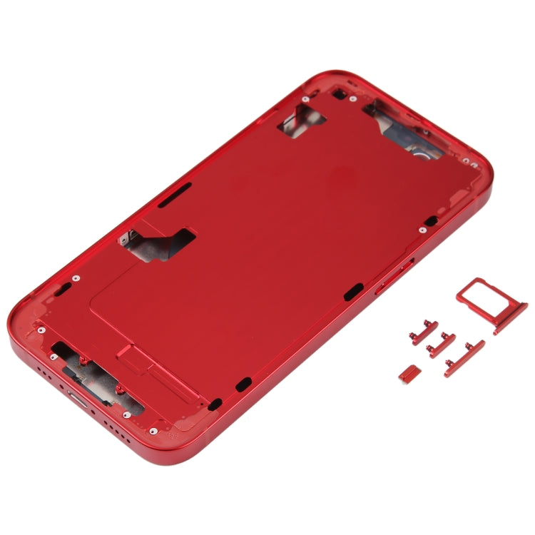 For iPhone 14 Back Battery Cover with Middle Frame/Side Buttons, For iPhone 14 (with Middle Frame)