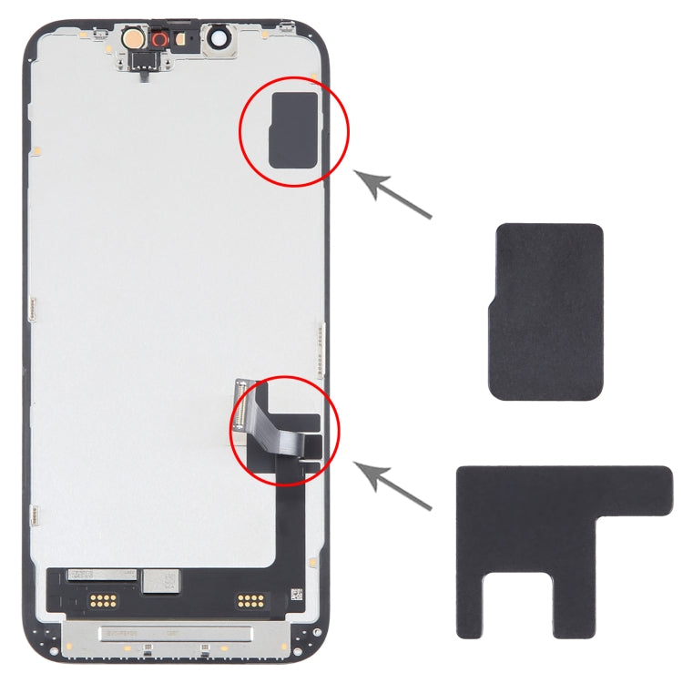 Adesivo in grafite per dissipatore di calore LCD da 100/Set per iPhone 14, For iPhone 14