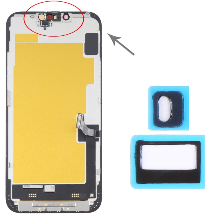 100/Set Sensore di luce LCD per fotocamera frontale Adesivo posteriore per iPhone 14/14 Plus