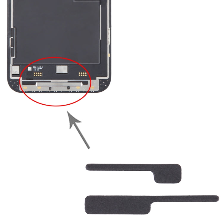 Set 100 cuscinetti schiuma staffa LCD per iPhone 14 Pro Max