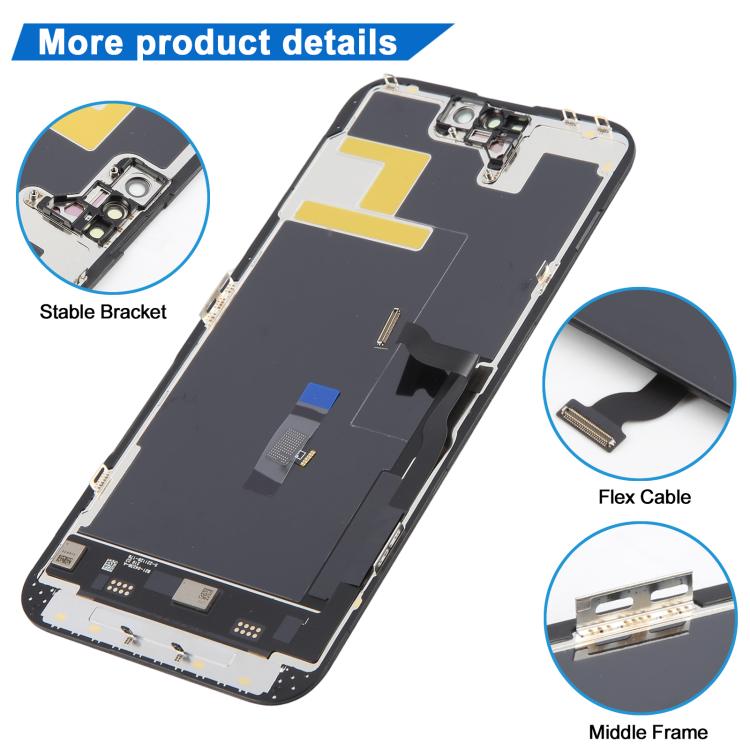 Schermo LCD OLED morbido JK per iPhone 14 Pro Max, For iPhone 14 Pro Max