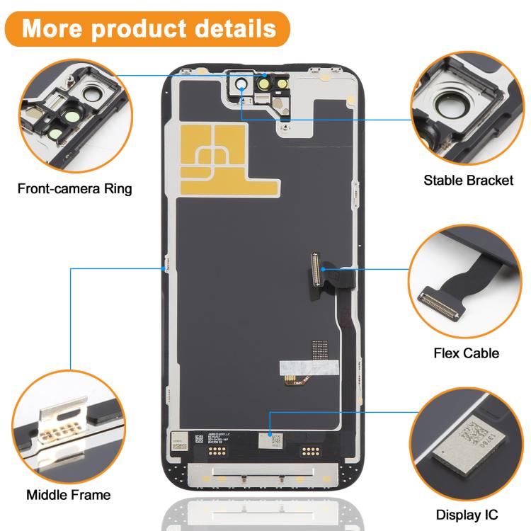 Schermo OLED morbido HXL per iPhone 14 Pro, For iPhone 14 Pro
