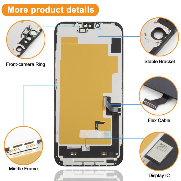 Schermo OLED morbido HXL per iPhone 14 Plus, For iPhone 14 Plus