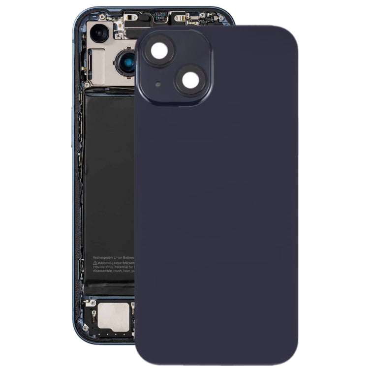 Per iPhone 14 Plus Cover posteriore in vetro con batteria e supporto flash + modulo di ricarica wireless, For iPhone 14 Plus