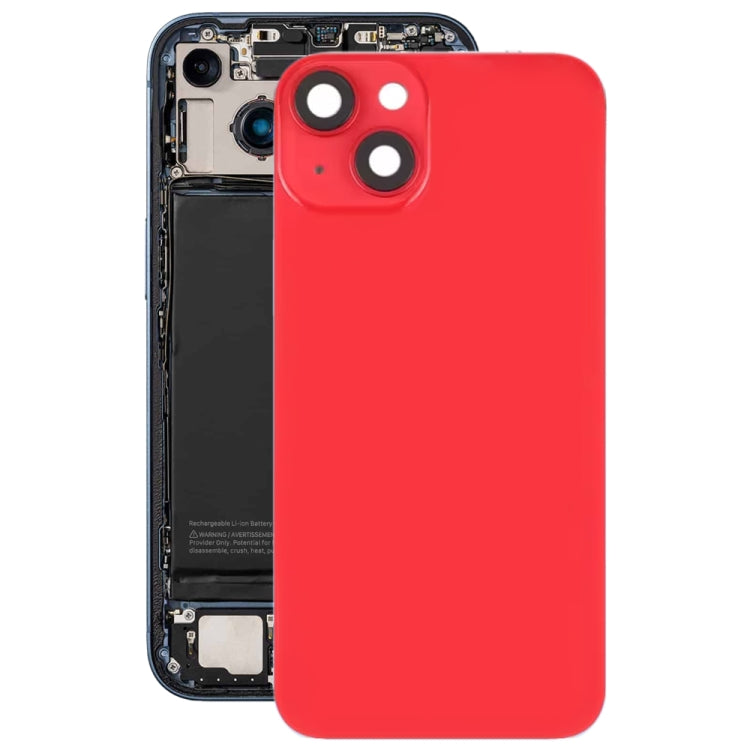 Per iPhone 14 Plus Cover posteriore in vetro con batteria e supporto flash + modulo di ricarica wireless, For iPhone 14 Plus