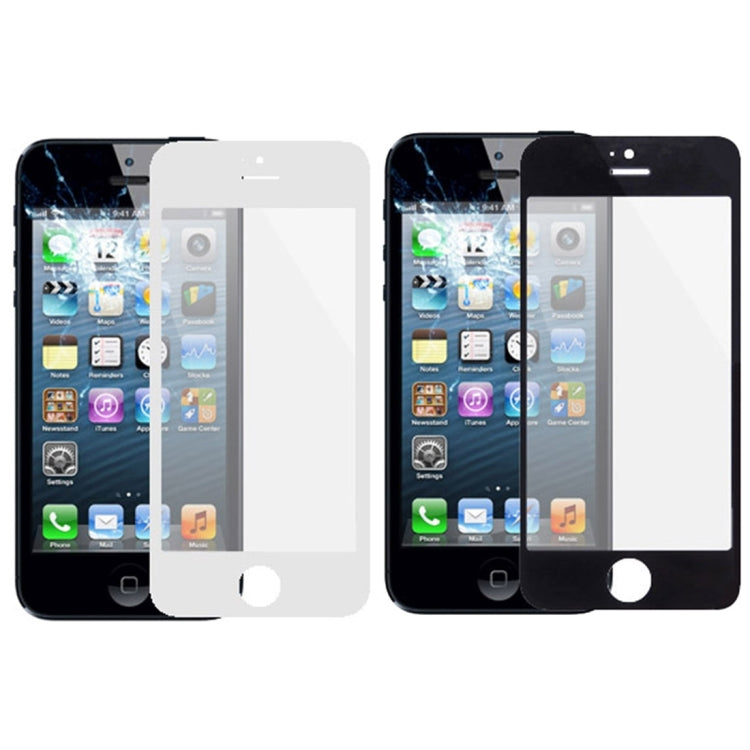 5pcs Black + 5pcs White for iPhone 5 & 5S, Front Screen Outer Glass Lens, 5 Black 5 White for i5 & 5S