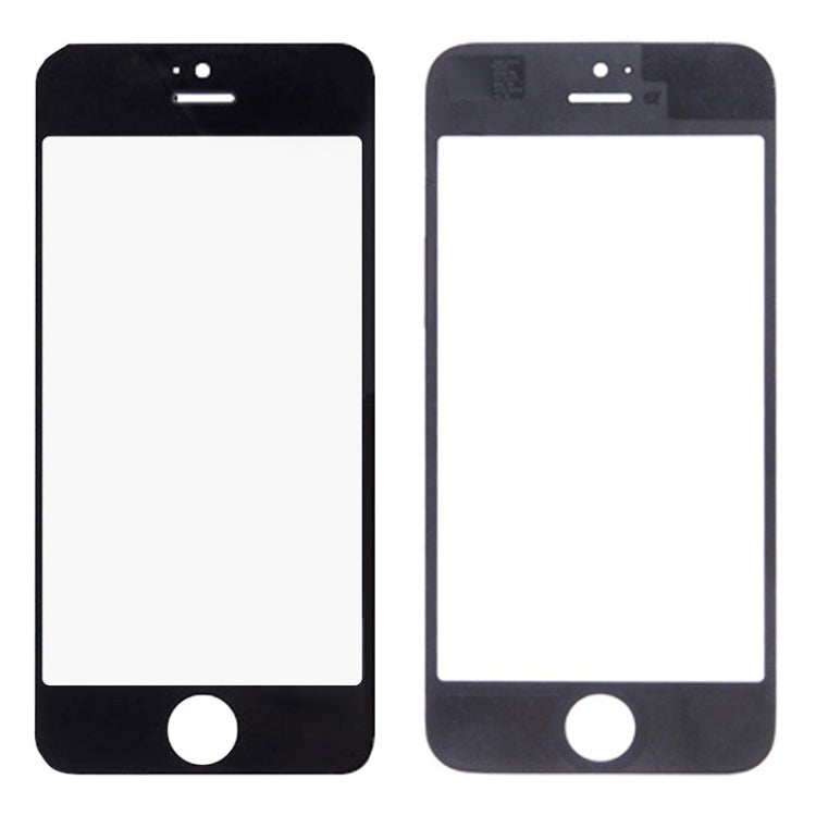 5 pezzi neri + 5 pezzi bianchi per iPhone 5 e 5S, lente in vetro esterna per schermo anteriore, 5 Black 5 White for i5 & 5S