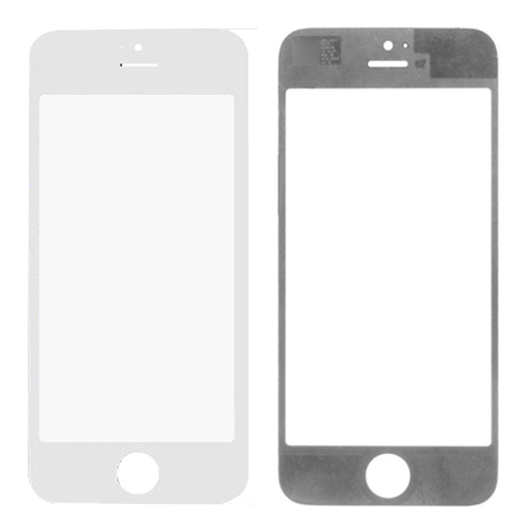 5 pezzi neri + 5 pezzi bianchi per iPhone 5 e 5S, lente in vetro esterna per schermo anteriore, 5 Black 5 White for i5 & 5S