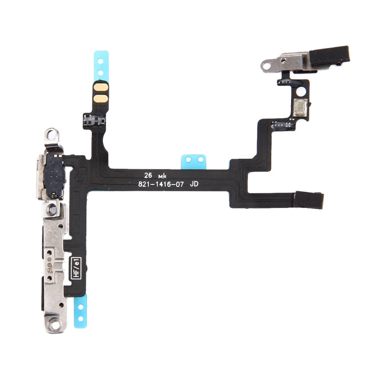 Power Button Flex Cable with Bracket for iPhone 5, For iPhone 5