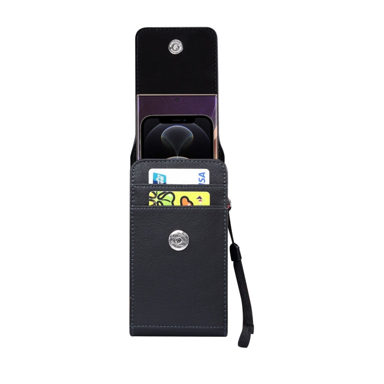 Custodia portafoglio in pelle PU per smartphone 6,7"